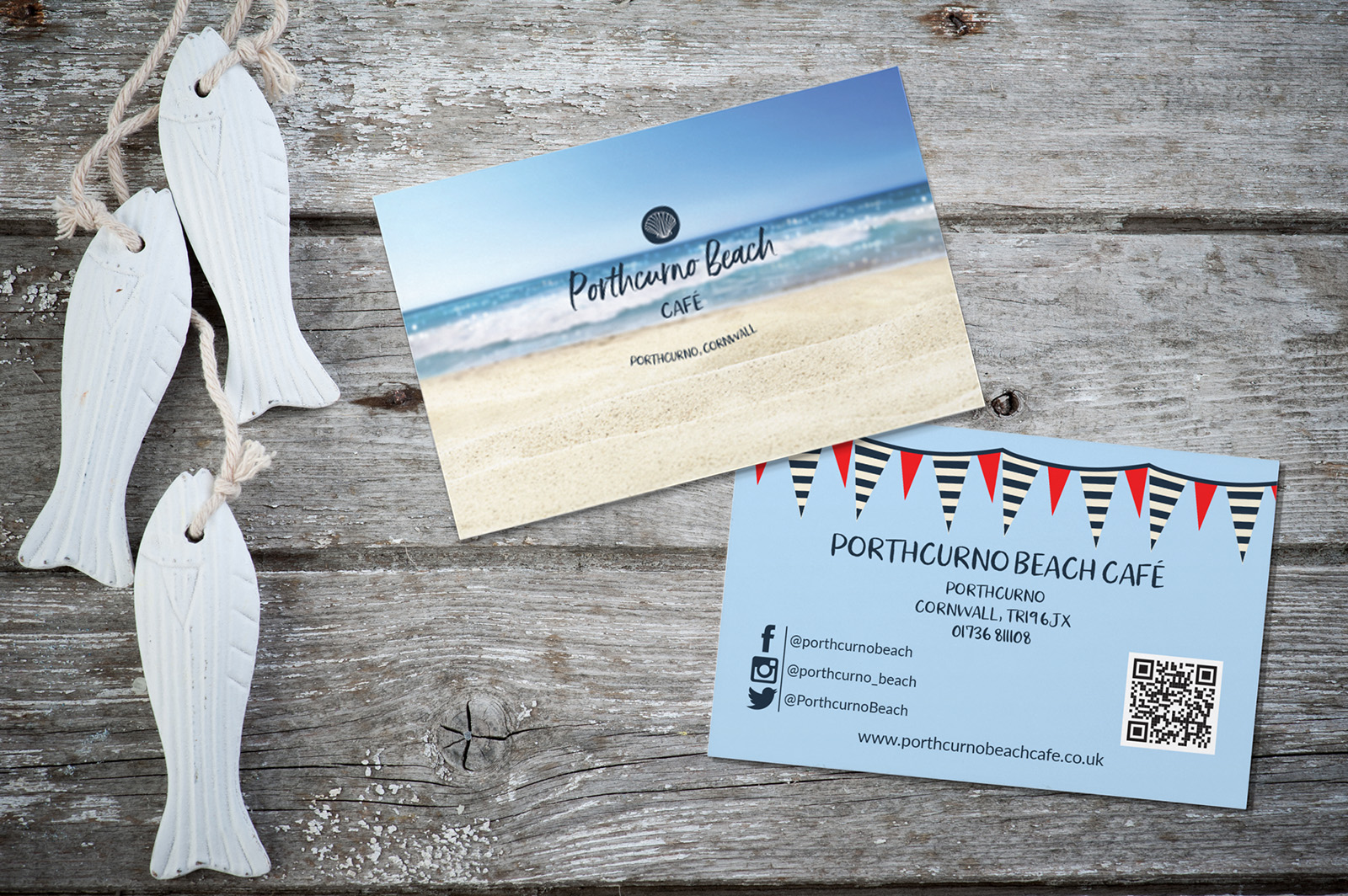 Image of a business card designed by Seaweed & Spruce. New service: Graphic Design
