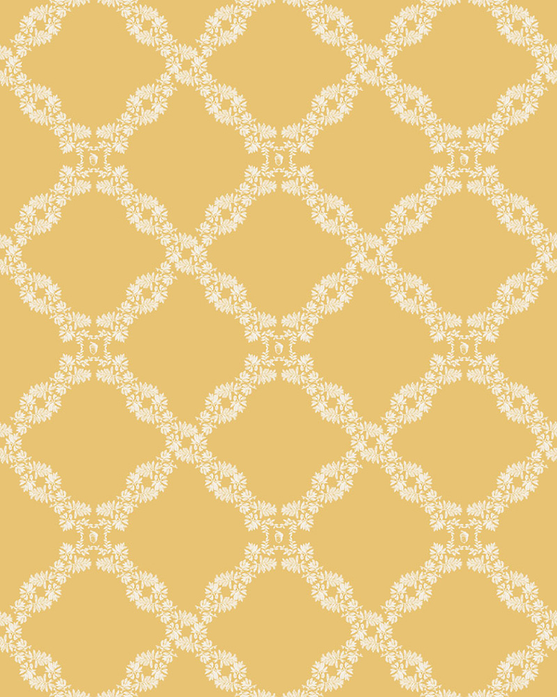 Image depicting the Acorn Foliage Trellis design from the Bucolic Equine Collection.