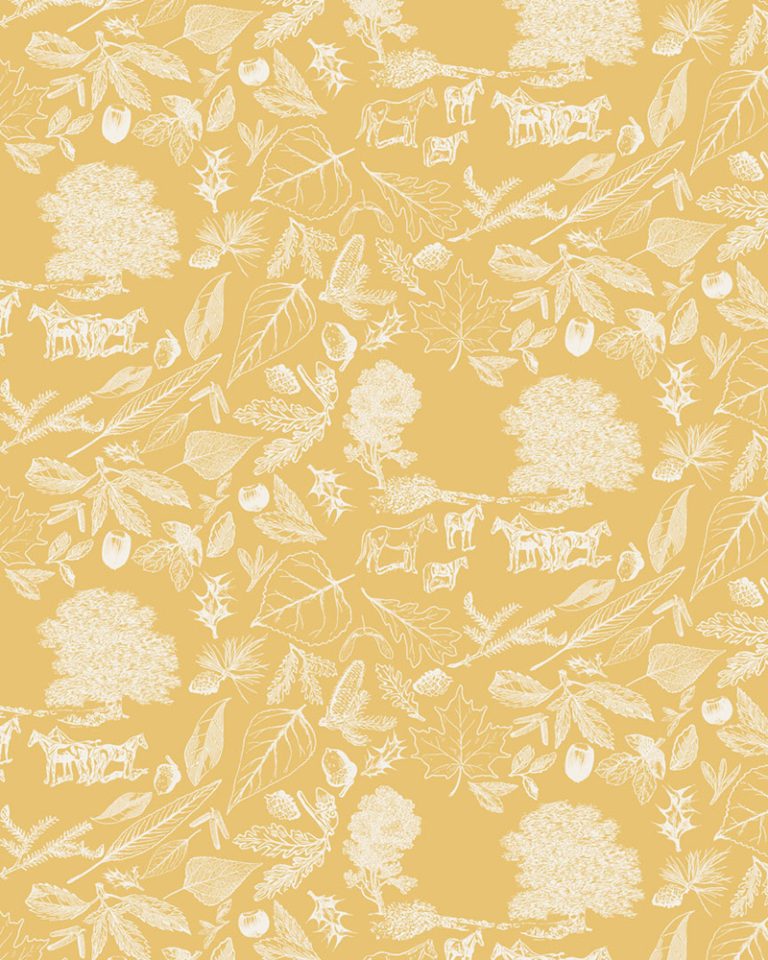 Image of the Pastoral design from the Bucolic Equine Collection.