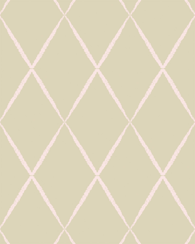 An image of "Sea Grass Lattice" in Rose Gold, a pattern from the Sennen Collection.